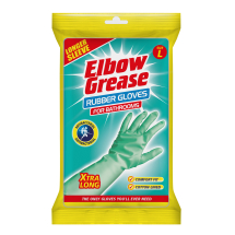 Elbow Grease 1pc Large Aqua Anti-Bacterial Gloves